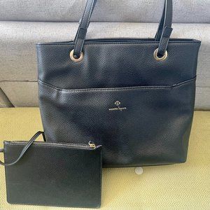 Nanette Lapore Black Vegan Leather Handbag